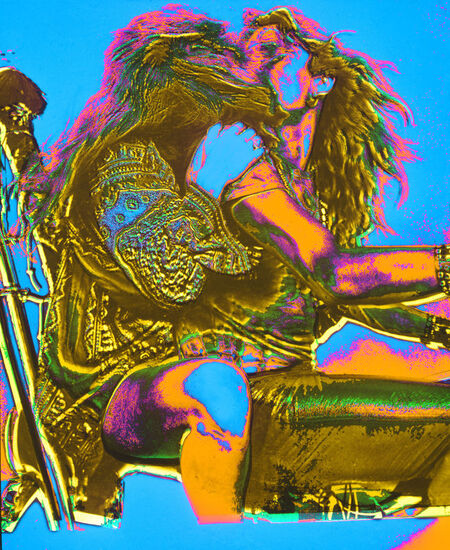 COLOR KEY BACIO IN MOTOCICLETTA