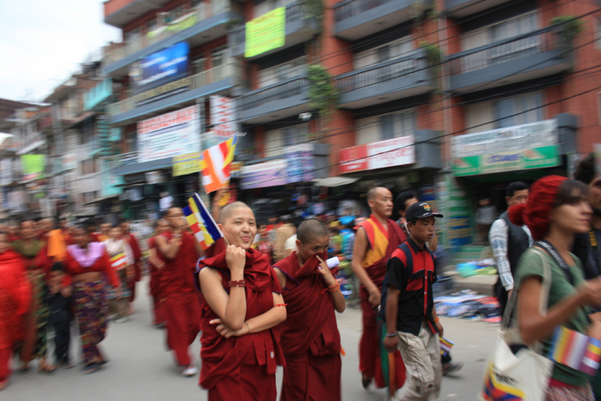 NEPAL MANIFESTAZIONE PER LA PACE NEL TIBET