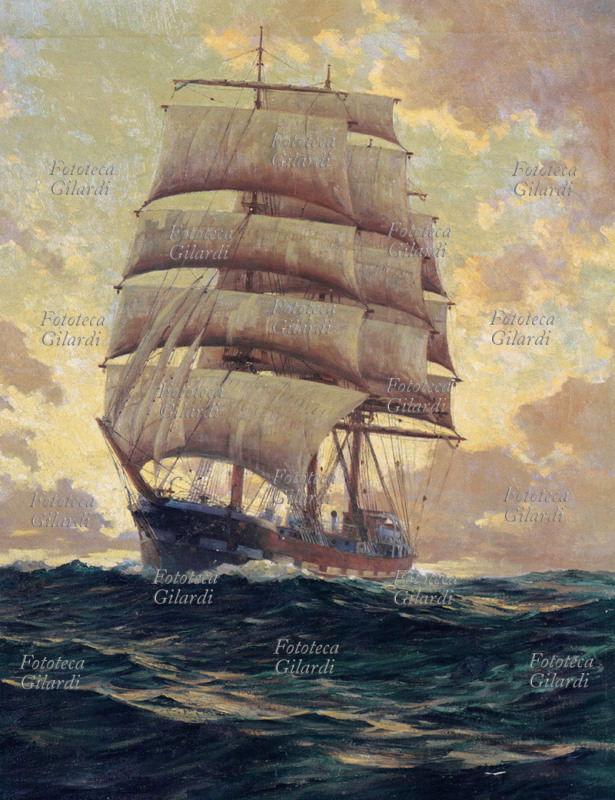 NAVI Dipinto di Anton Otto Fisher (1882-1962) \