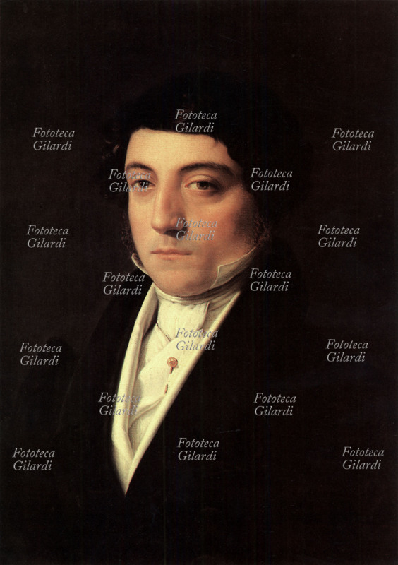 Gioacchino ROSSINI (1792-1868) Ritratto giovanile del musicista eseguito da Vincenzo Camuccini, 1815 circa.