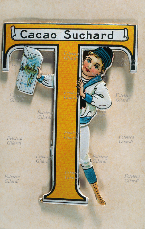 CACAO Cartoncino pubblicitario del Cacao Suchard della serie \