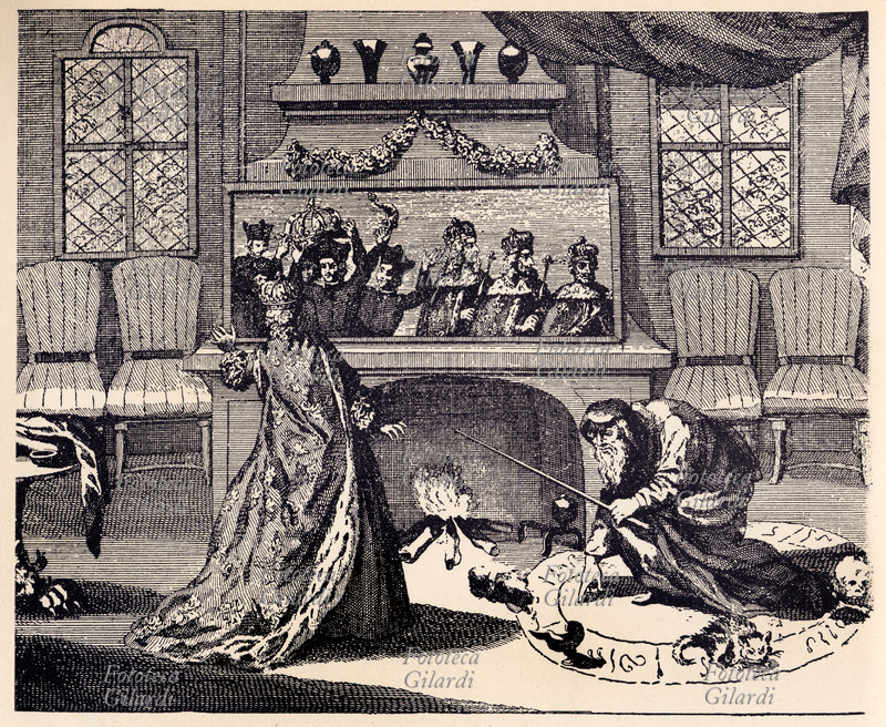 NOSTRADAMUS (Michel de Nostredame, 1503-1566) shows Catherine de \
