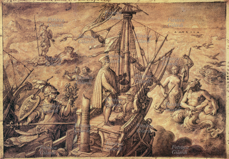 Amerigo VESPUCCI (9 marzo 1454 – 22 febbraio 1512) in viaggio per l\