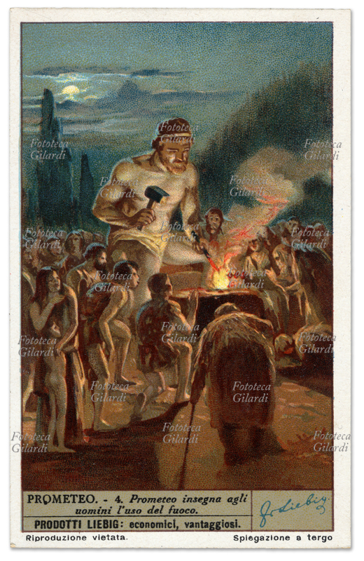 MITOLOGIA Prometeo insegna agli uomini l\