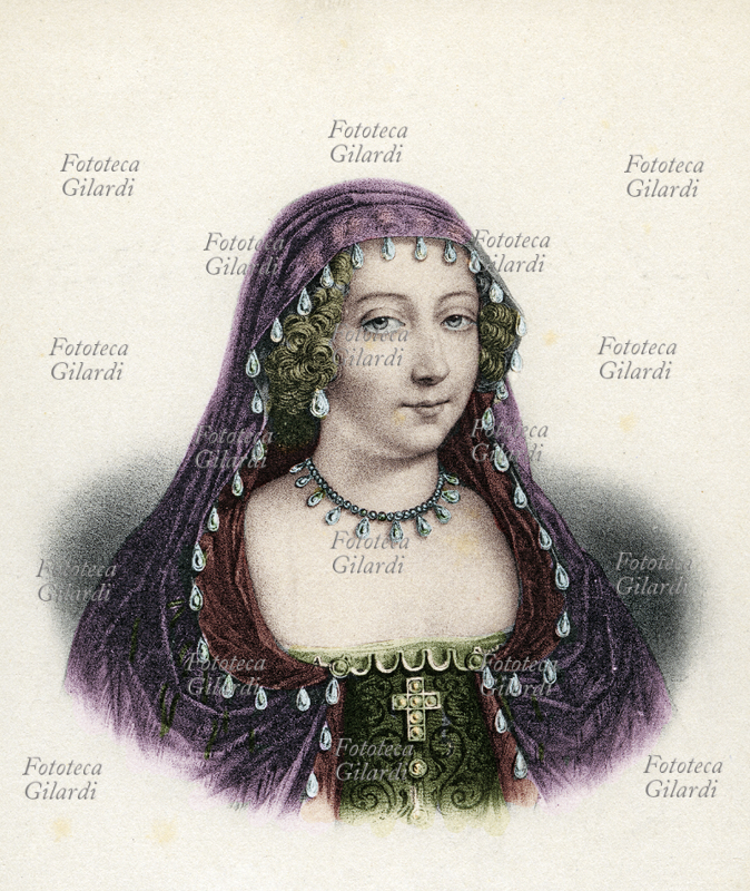 ENRICHETTA MARIA (1609-1669) di Borbone-Francia, figlia di Enrico IV e di Maria de\