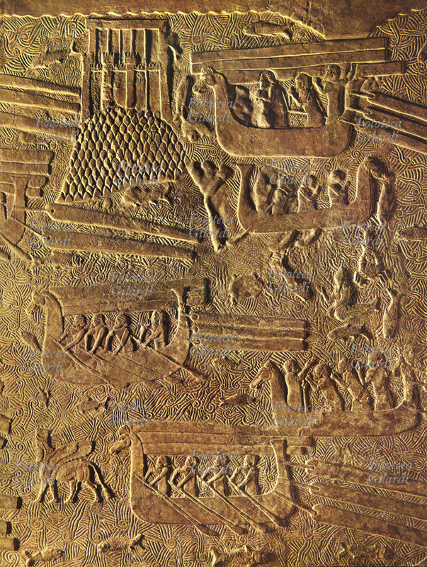 FENICI Commercio, spedizione navale con con carico di legname del periodo di Sargon II, Re dell\