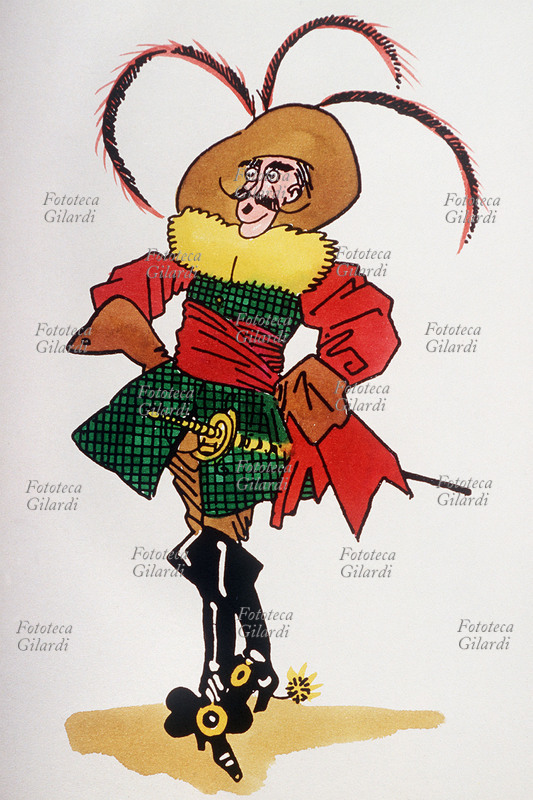 MASCHERE Capitan Spaventa, maschera della Commedia l\