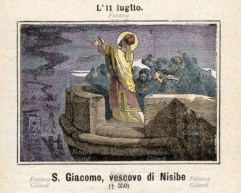 San GIACOMO (III secolo - 338) primo arcivescovo di Nisibi, partecipante al primo concilio ecumenico di Nicea, fondatore della Basilica e dell\