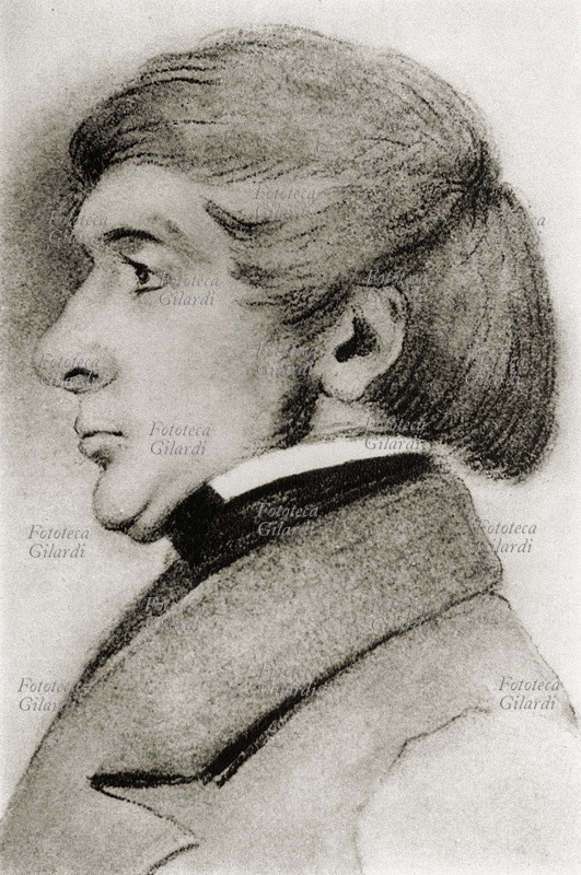 Vincenzo GIOBERTI (1801-1852) ritratto dal vero. Italia 1848.