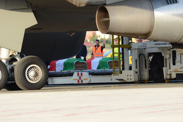 05.07.2016 Dacca victims terrorism land Ciampino Rome Airport 05.07.2016 Dacca victims terrorism land Ciampino Rome Airport