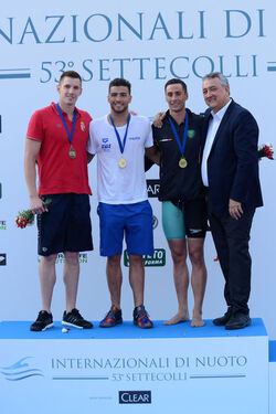 25.06.2016 Roma Stadio del Nuoto. Premiazioni