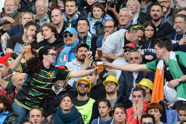 11.02.2017 RBS 6 Nation. Ita vs Irl Supporters