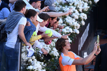 Roma 20.05.2017 Internazionali BNL Zverev vs Isner