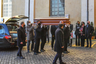 13.01.2022 Il feretro di David Sassoli in Campidoglio G.Biagini ph per SCATTO. 13.01.2022 Il feretro di David Sassoli in Campidoglio G.Biagini ph per SCATTO.