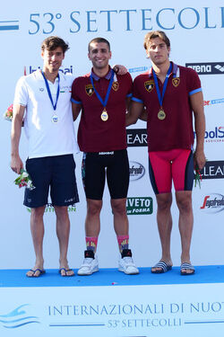 26.06.2016 Roma Stadio del Nuoto. Premiazioni 53mo Settecolli