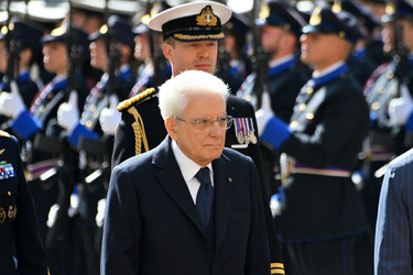 08 04.2025 Reali Britannici Re Carlo III e Camilla in visita al Quirinale G.Leanza ph