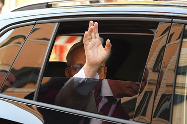 25.05.2025 Leone XIV riceve omaggio Citt&agrave; di Roma in Campidoglio G.Leanza ph