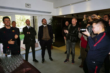 22.12.2017 Conferenza e brindisi Mister Eusebio Di Francesco 22.12.2017 Conferenza e brindisi Mister Eusebio Di Francesco