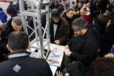 Roma 04.03.2018 Piazza Garibaldi. Panini Tour Up 2018