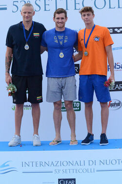 25.06.2016 Roma Stadio del Nuoto. Premiazioni