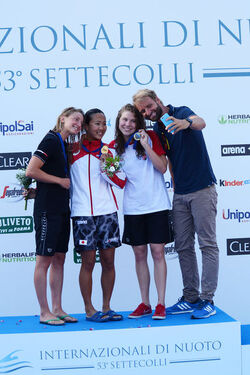 26.06.2016 Roma Stadio del Nuoto. Premiazioni 53mo Settecolli