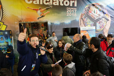 Roma 04.03.2018 Piazza Garibaldi. Panini Tour Up 2018