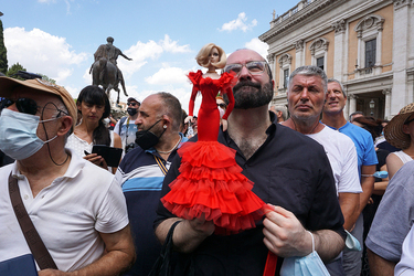 Roma 09.07.2021 Raffaella Carr&agrave; Esequie. G.Leanza ph