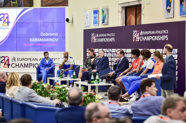 06.06.2024 Roma European Athletics Championship Conferenza Stampa G.Biagini ph