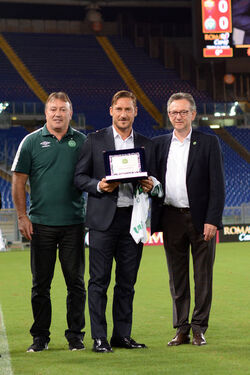 01.09.2017 Roma vs Chapecoense Match Friendly 37 photos