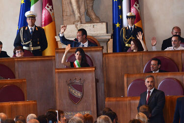 07.07.2016 Roma Campidoglio. Giuramento Sindaca Virginia Raggi