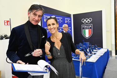 01.12.2025 Salone d Onore CONI Benemerenze 2023 24 CONI Lazio e CIP Lazio Stelle e Palme al Merito Sportivo Medaglie al Valore Atletico G.Leanza ph