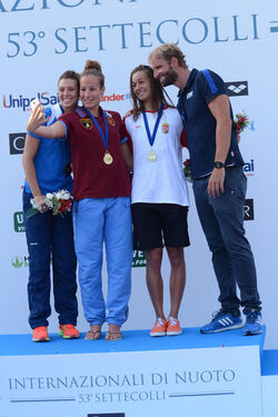 25.06.2016 Roma Stadio del Nuoto. Premiazioni