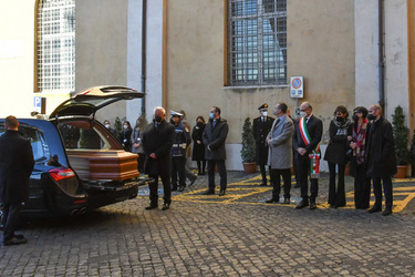 13.01.2022 Il feretro di David Sassoli in Campidoglio G.Biagini ph per SCATTO. 13.01.2022 Il feretro di David Sassoli in Campidoglio G.Biagini ph per SCATTO.