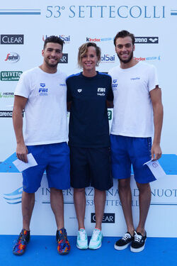 26.06.2016 Roma Stadio del Nuoto. Premiazioni 53mo Settecolli