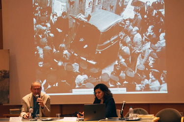 Roma 30.10.2024 Corso OdG Stefano Lecchi primo fotoreporter di guerra della Repubblica Romana 