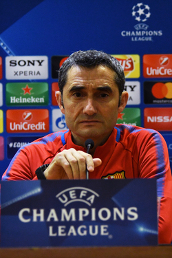 09.04.2018 Conferenza AS Roma e FC Barcelona Champions L.