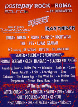 26.05.2016 Presentazione Postepay Sound Rock in Roma 2016