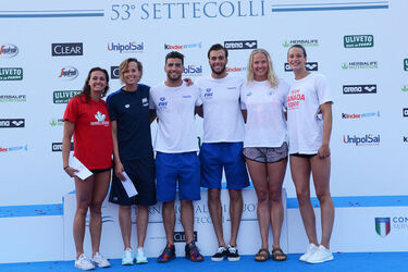 26.06.2016 Roma Stadio del Nuoto. Premiazioni 53mo Settecolli