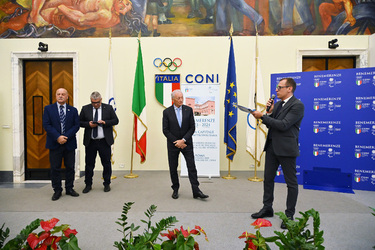 01.12.2025 Salone d Onore CONI Benemerenze 2023 24 CONI Lazio e CIP Lazio Stelle e Palme al Merito Sportivo Medaglie al Valore Atletico G.Leanza ph