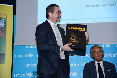 Roma 20.03.2017 Calciatori per UNICEF Iniziativa Panini a favore di UNICEF