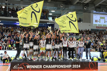 27.04.2024 Volley Schoenenwerd vs. Volley Amriswil League Svizzera Final Men J.Oegerli ph
