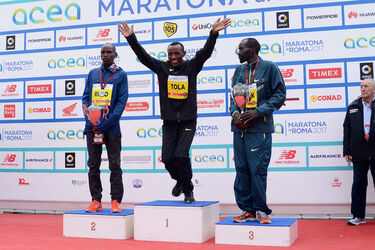 02.07.2017 Maratona di Roma. Premiazioni