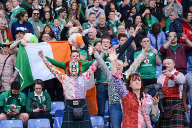 11.02.2017 RBS 6 Nation. Ita vs Irl Supporters