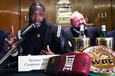13.12.2019 Roma Deontay Wilder Conference. G.Leanza ph