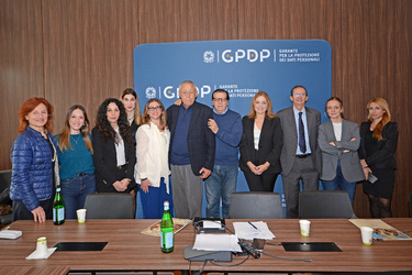 05.03.2026 Roma p.za Venezia Delegazione donne giornalisti2.0 presso Garante Privacy G.Leanza ph
