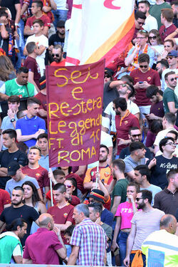28.05.2017 Roma vs Genoa 3 2. Striscioni per Totti. 27 Photos 28.05.2017 Roma vs Genoa 3 2. Striscioni per Totti. 27 Photos