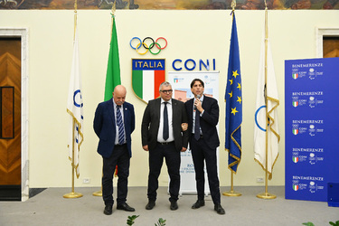 01.12.2025 Salone d Onore CONI Benemerenze 2023 24 CONI Lazio e CIP Lazio Stelle e Palme al Merito Sportivo Medaglie al Valore Atletico G.Leanza ph