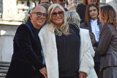 12.12.2024 Piazza di Spagna Ferzan &Ouml;zpetek and cast film DIAMANTI G.Biagini ph