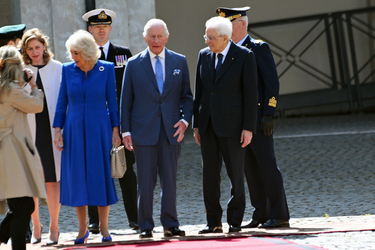08 04.2025 Reali Britannici Re Carlo III e Camilla in visita al Quirinale G.Leanza ph
