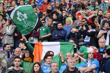 11.02.2017 RBS 6 Nation. Ita vs Irl Supporters